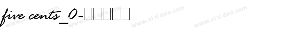 five cents_0字体转换